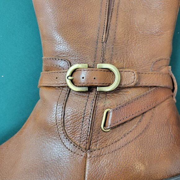 Naturalizer N5 Comfort Jennings leather wide calf tall knee-high boots size 10 - Picture 5 of 11